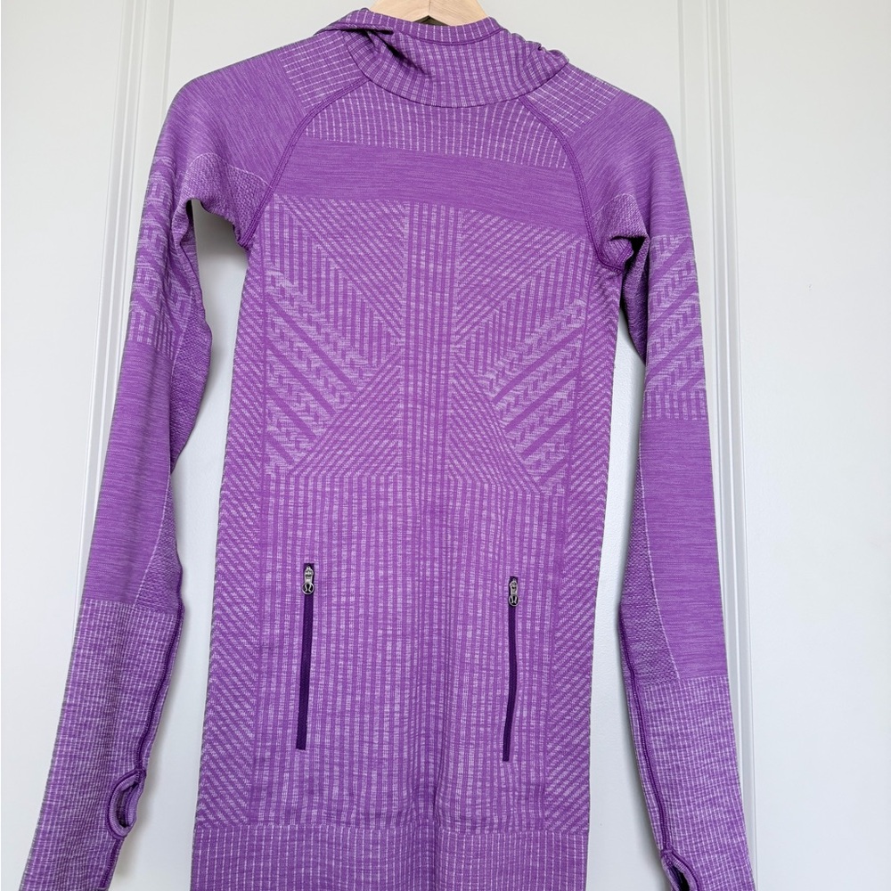 Lululemon Rest Less Hoodie Pullover Size 2 Heathered Tender Violet HETE 49859